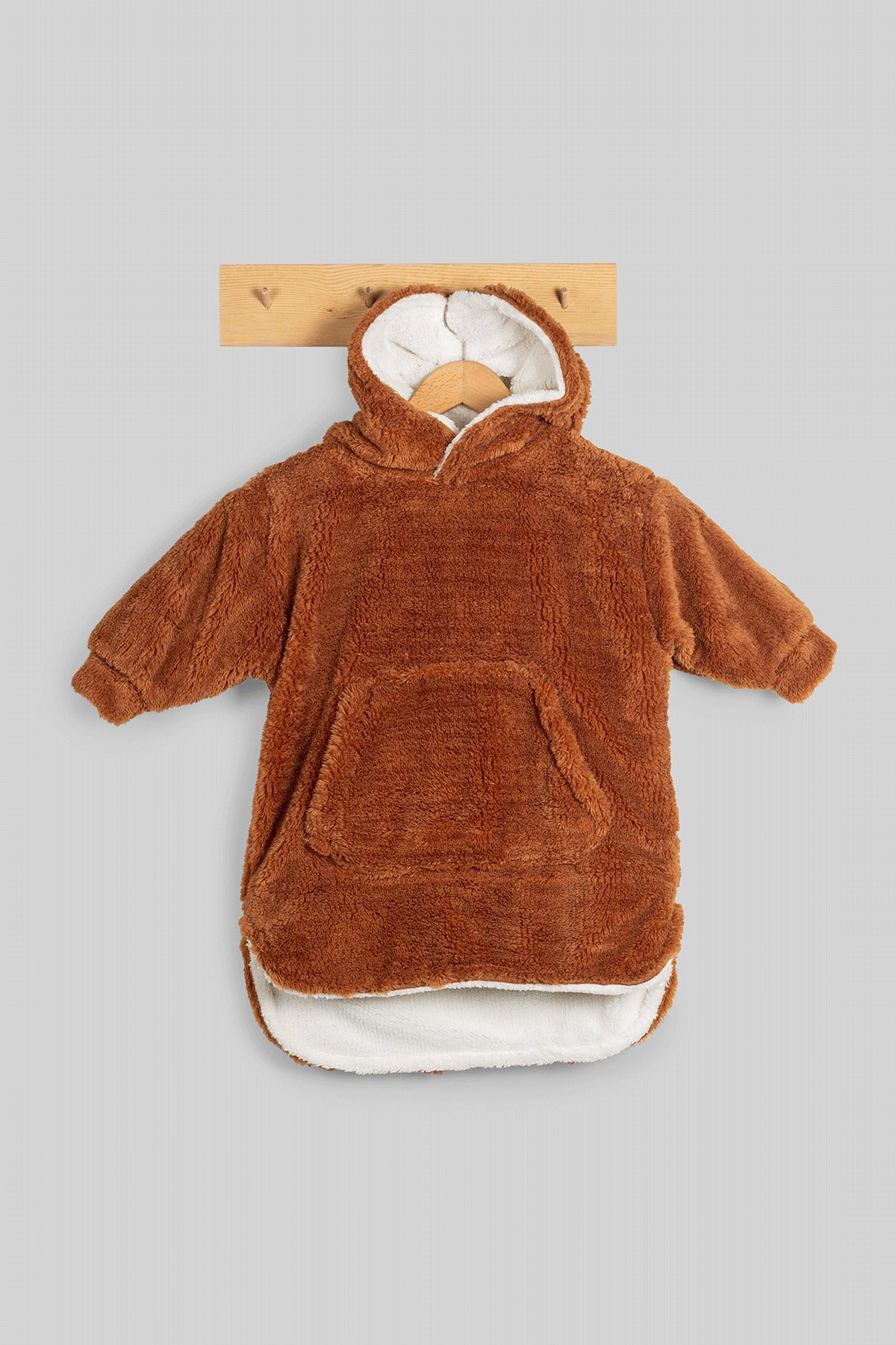 Heritage Çift Katlı Wellsoft Çocuk Giyilebilir Battaniye - Peluş Panço Oversize