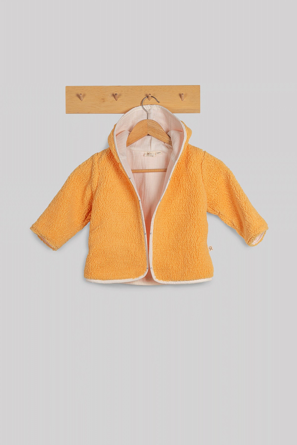 Heritage Puffy Astarlı Peluş Bebek Çocuk Ceket - Kopüşonlu Peluş Mont