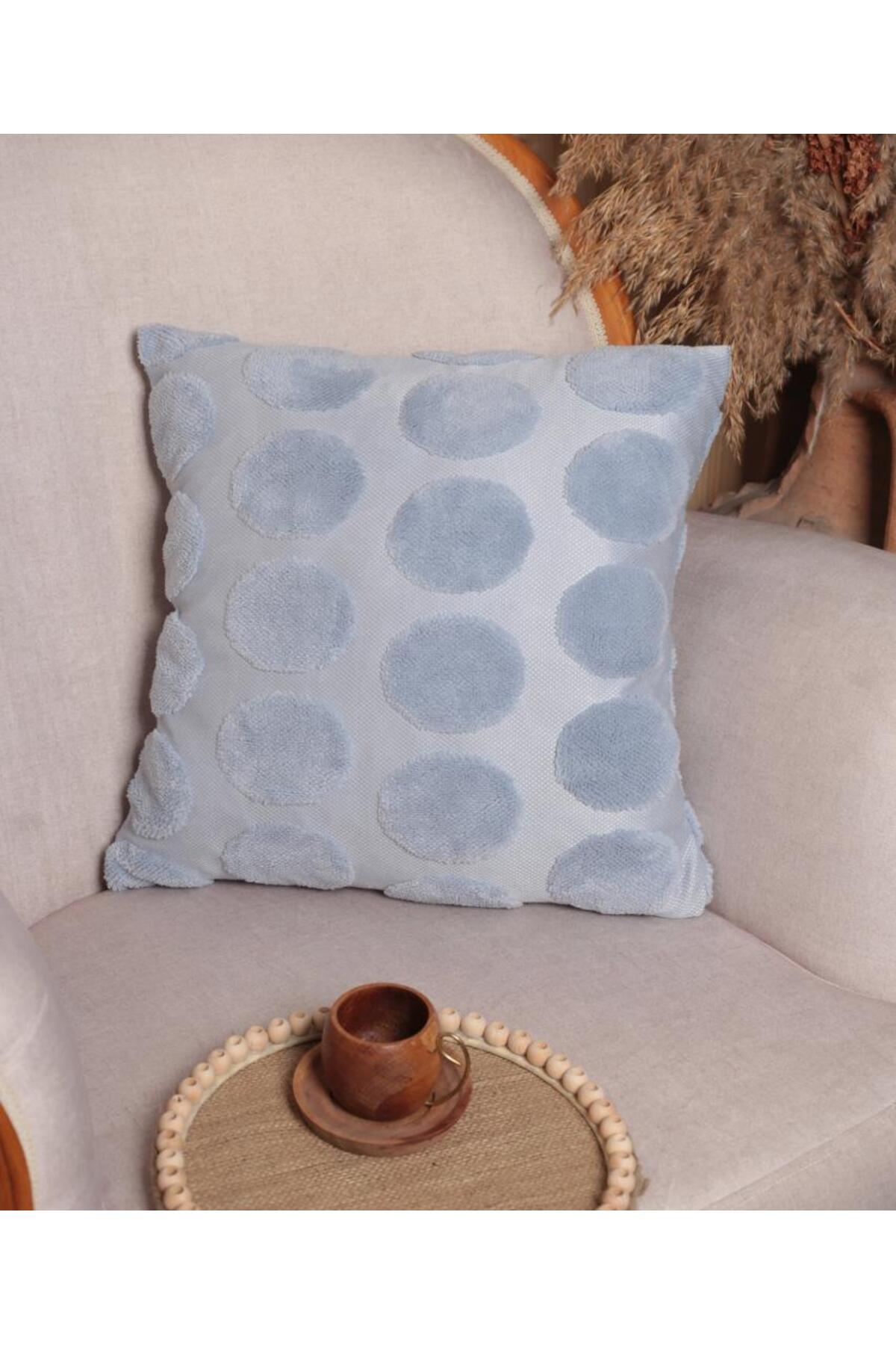 Luna | Welsoft Jakarlı Dekoratif Kırlent Kılıfı 43x43 cm