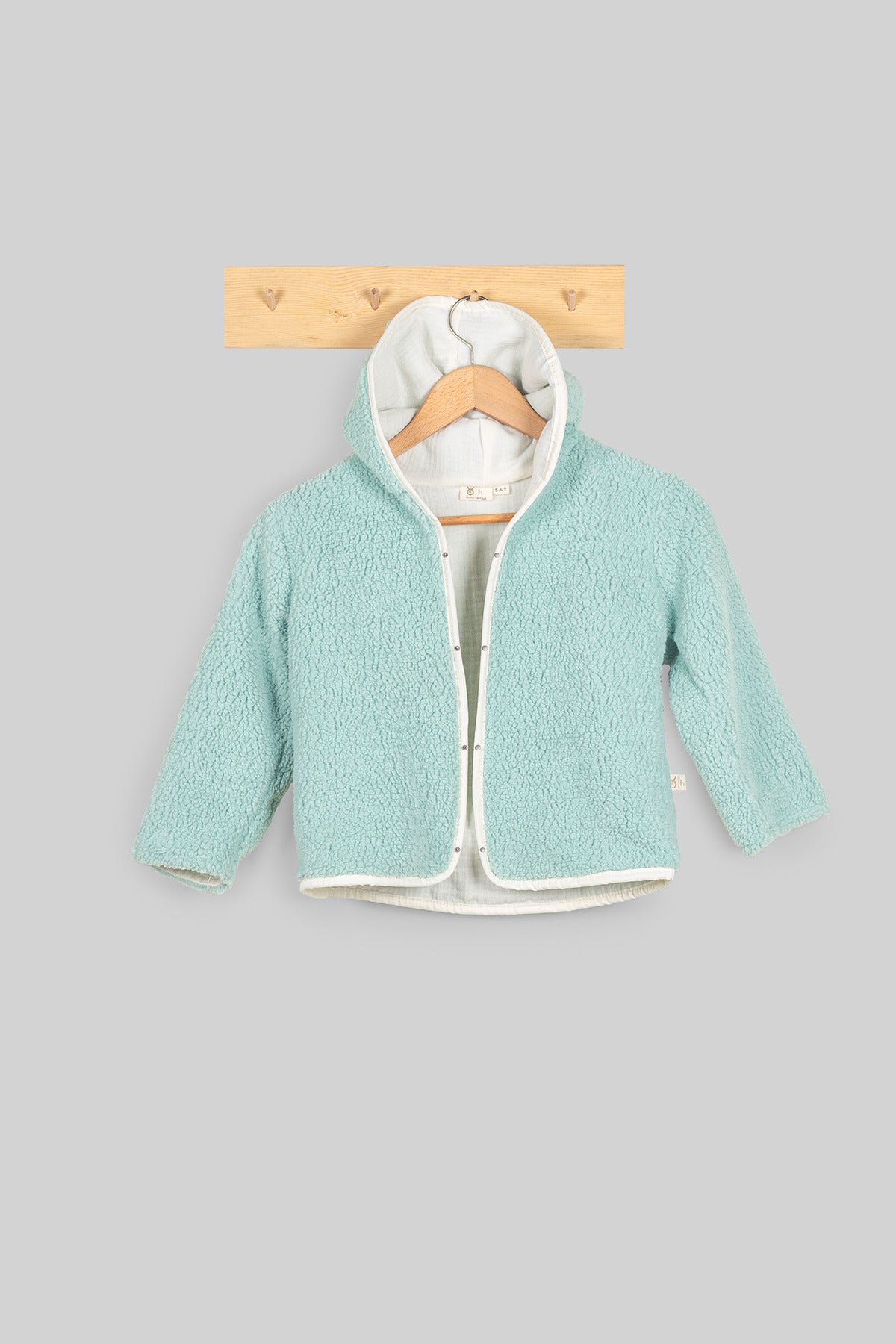 Heritage Puffy Astarlı Peluş Bebek Çocuk Ceket - Kopüşonlu Peluş Mont