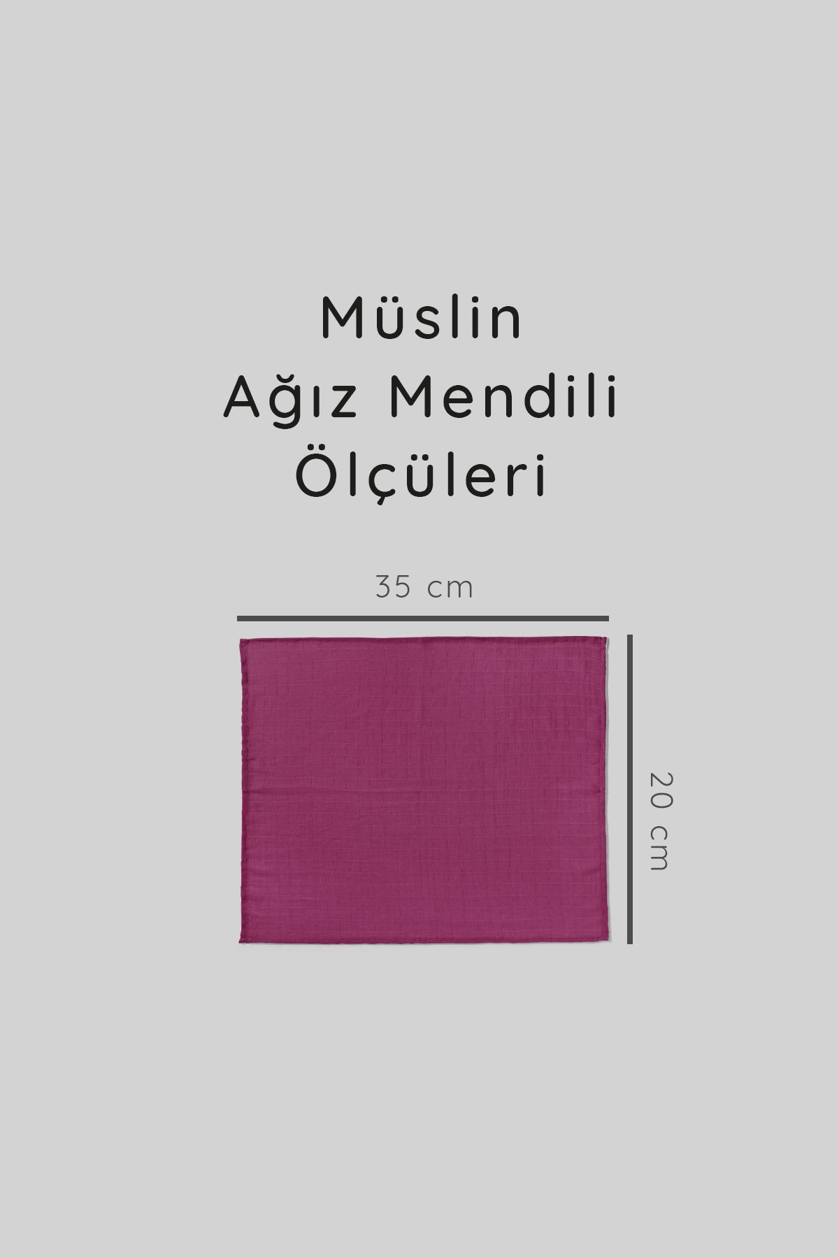 6'lı Müslin Ağız Mendili , Omuz Bezi , Ter Bezi Çift Kat Dikimli 35x20 cm