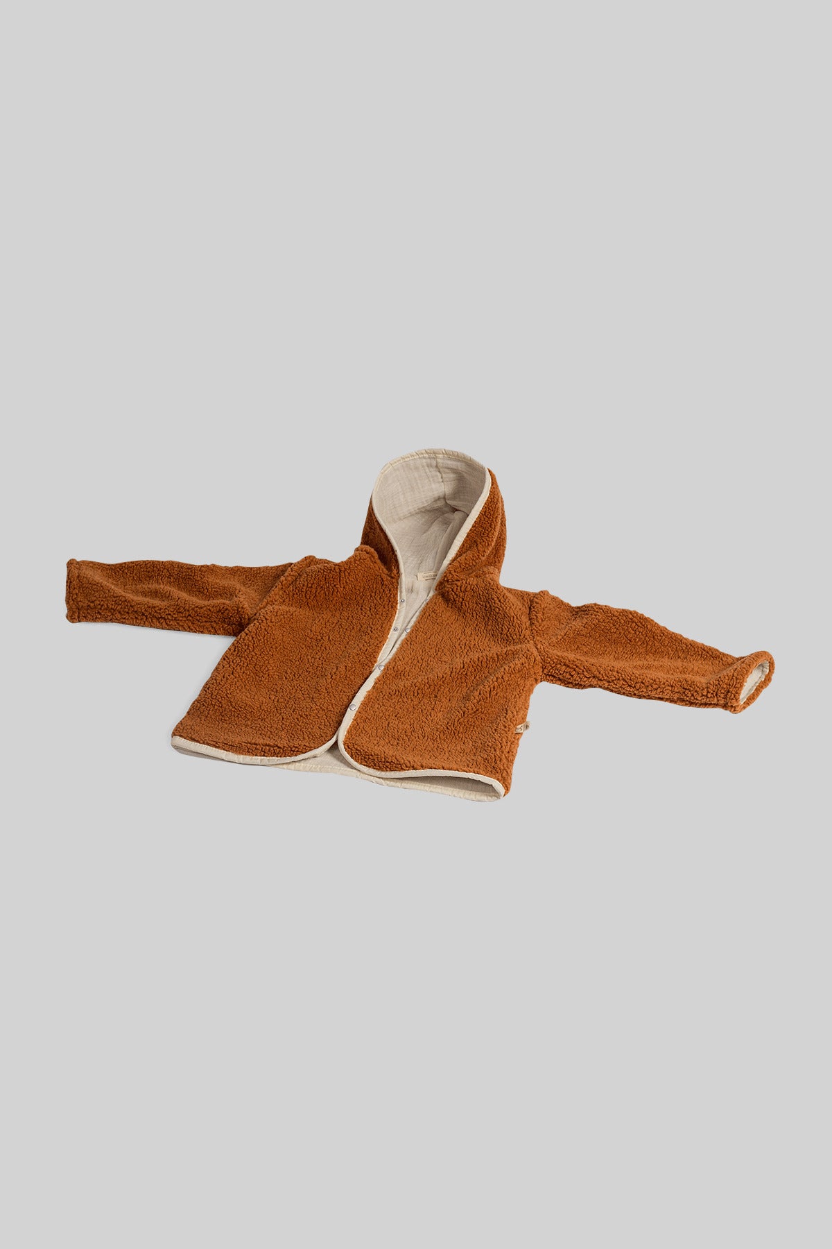 Heritage Puffy Astarlı Peluş Bebek Çocuk Ceket - Kopüşonlu Peluş Mont