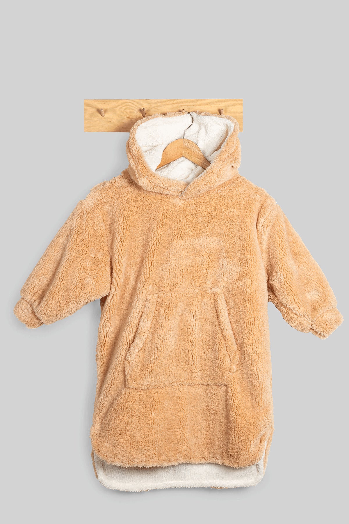 Heritage Çift Katlı Wellsoft Çocuk Giyilebilir Battaniye - Peluş Panço Oversize
